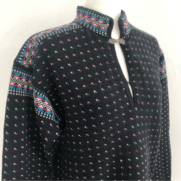 ⭐️Stowe Woolens⭐️Women's Sweaters 100% Pure Wool Handmade Vermont Alpine Design - Picture 4 of 15